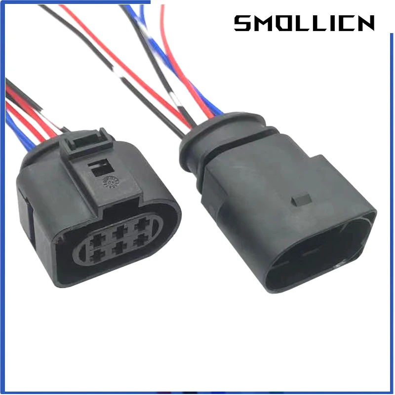 6 Pin 3.5mm 1J0973733 Automotive Waterproof Connector Plug LSU 4.2 Oxygen Sensor Connector 1J0 973 733 With Wires 1J0973833