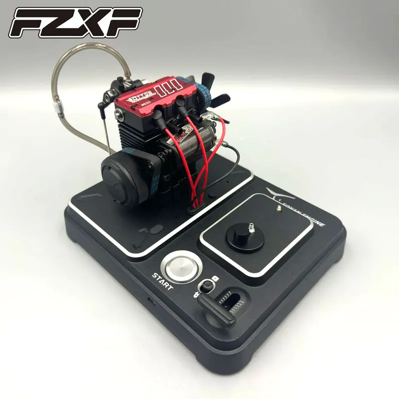 TOYAN FS L200AC Air Cooled 2 Cylinder Nitro Engine 4 Stroke Methanol Engine DIY Model Kit/Finished Product