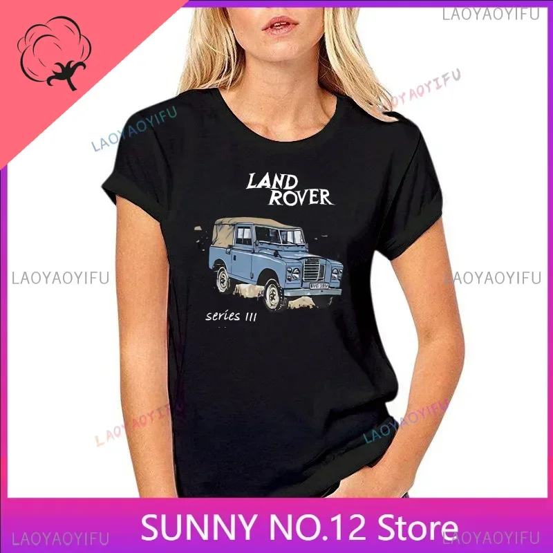 New Popular Land Harajuku Shirt For Men Rover Series 3 T Shirt Ash Grey Or Natural Siii Available Top Fashion Print Customized