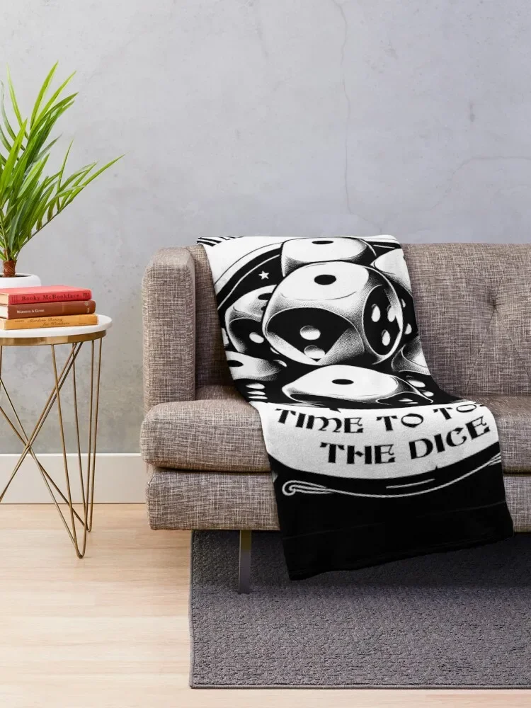 Time To Toss The Dice - Wheel of Time Throw Blanket Thin Softest Moving Multi-Purpose Blankets