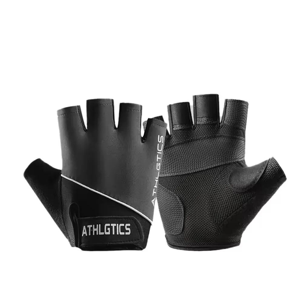 AliExpress 1Pair Breathable Cycling Gloves Workout Gym Gloves for Men Women Weight Lifting Fingerless Gloves Training Exercise Fitness