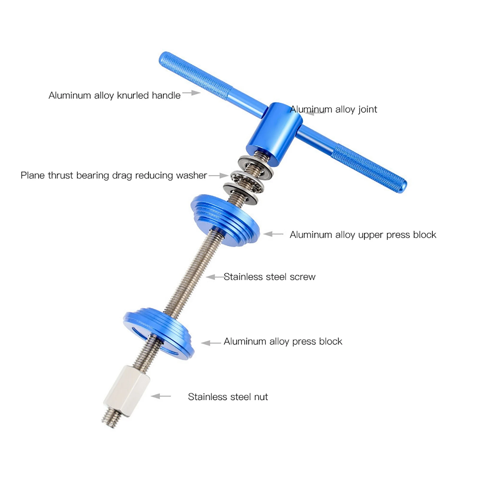 Strumento per pressa per movimento centrale BB per cuffia per bici per strumenti di installazione a pressione per mountain bike