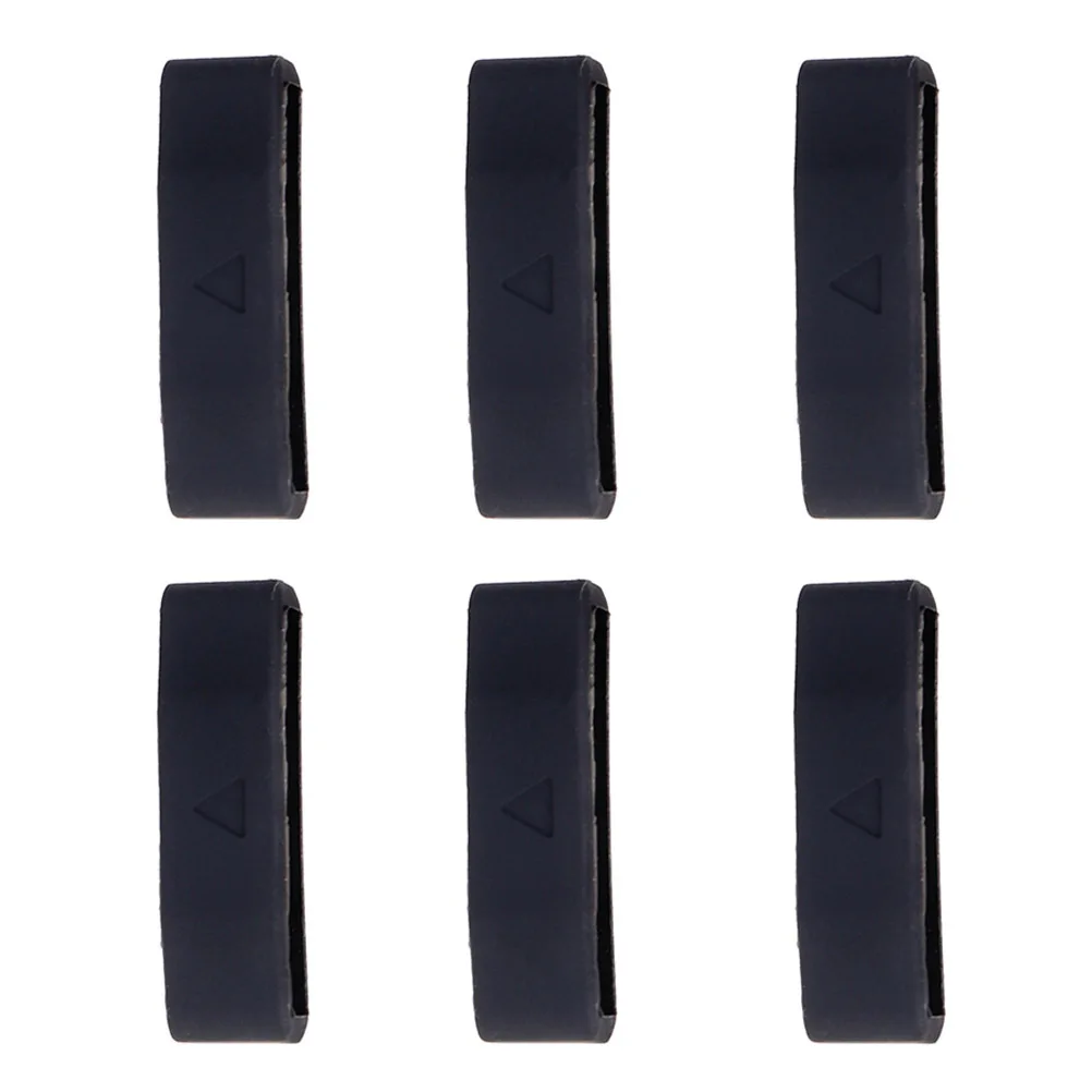 6 buah bagian tali silikon pengganti fleksibel yang tahan lama untuk memudahkan pemasangan tali jam tangan aksesori jam tangan