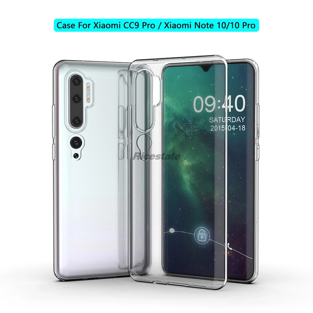 For Xiaomi Mi Note 10 Pro Case,For Xiaomi Mi Note 10 Case,For Xiaomi CC9 Pro Anti-shock Transparent Soft TPU Phone Clear Case