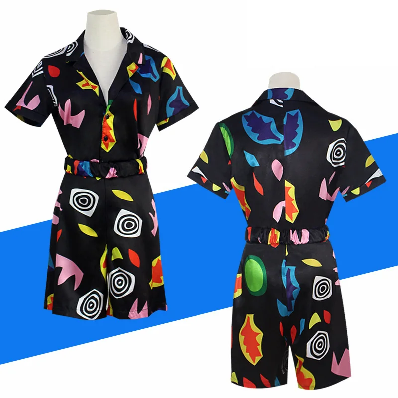 

Eleven Jumpsuit Rompers Cosplay Stranger Season 4 Costume Sleeve Shirt Jumpsuits Blindfold Suspender Halloween Carnival Women