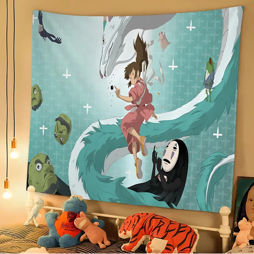 ستوديو جيبلي لا وجه الكرتون نسيج الفن الخيال العلمي غرفة ديكور المنزل الجدار الشنق ديكور المنزل #5