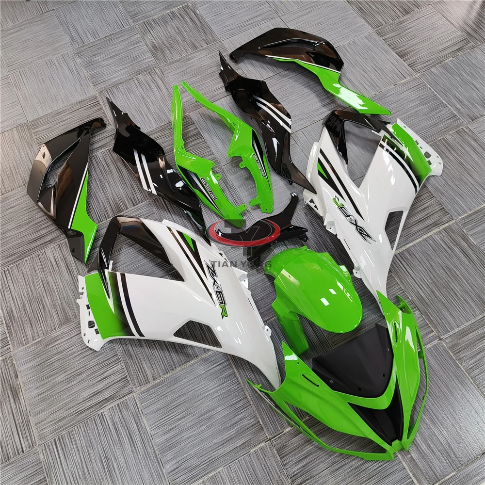 

Full Fairing Kit Injection Bodywork Cowling Green White Gradient Printing For ZX6R ZX 6R 636 2013 2014 2015 2016 2017 2018