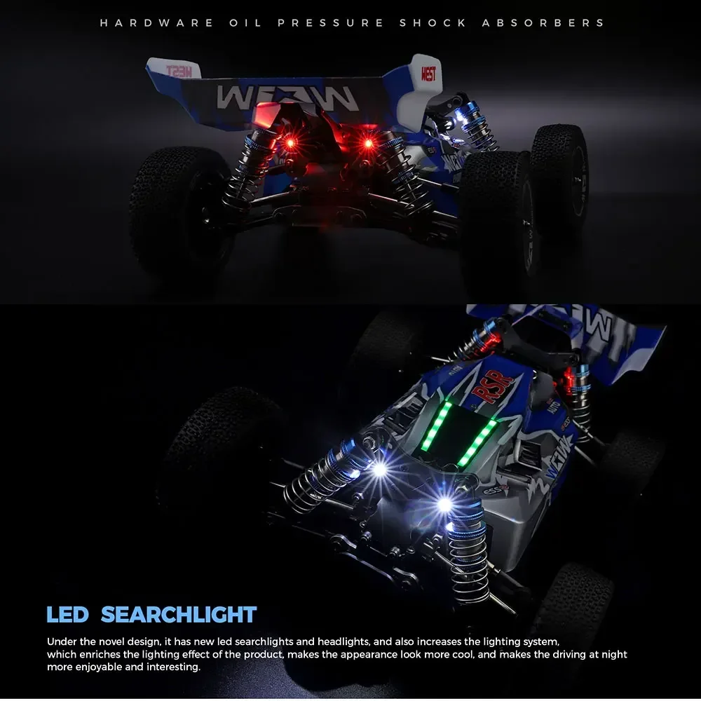 WLtoys 144011 144001 65KM/H 2.4G RC Car 4WD Electric High Speed Off-Road Remote Control Drift Toys for Children Racing Cars