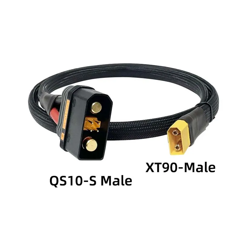 XT90 female to QS10-S male fast charging cable, QS10-S fast charging cable 4875CNC connection cable