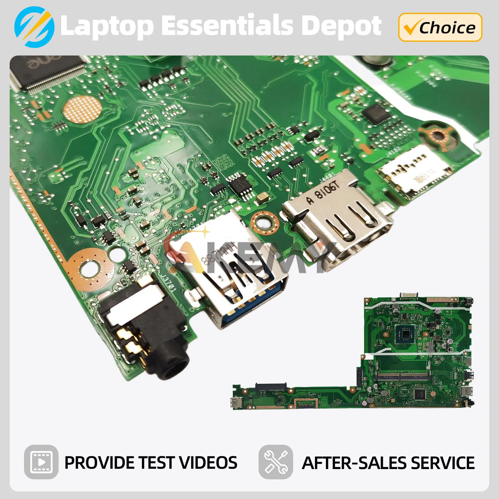 Placa base X407MA para ASUS VivoBook 14_ASUS X407MA X407M placa base para ordenador portátil con Pentium N4100 N5000 DDR4 100% en funcionamiento