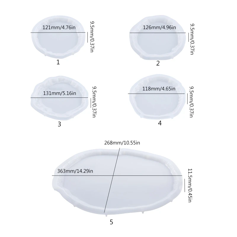 Diy Crystal Irregular Mold Epoxy Mold Suitable for Resin Casting