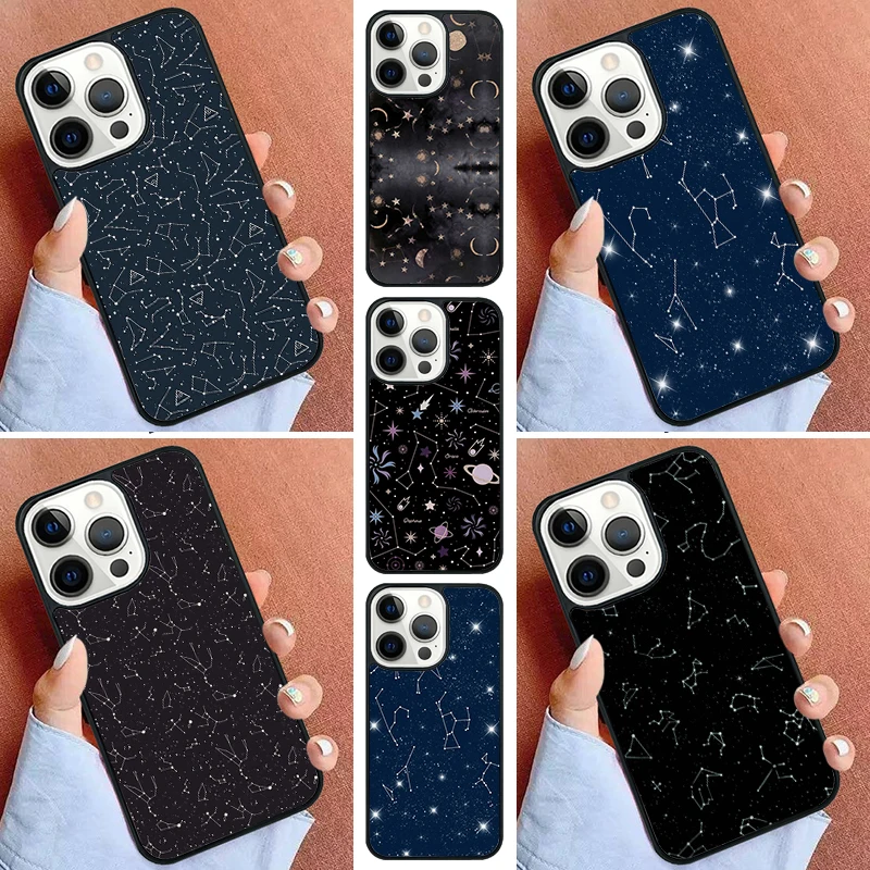 اثني عشر كوكبة جراب هاتف آيفون 17 الهواء 16 15 16e 14 برو 11 13 12 ماكس زائد غطاء كابا