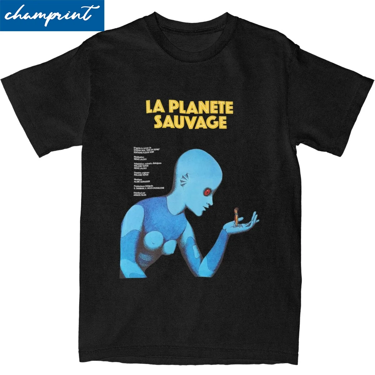 Fantastic Planet La Planete Sauvage T-Shirt For Men Women Cotton Top Tee Aesthetic O-neck Short Sleeve