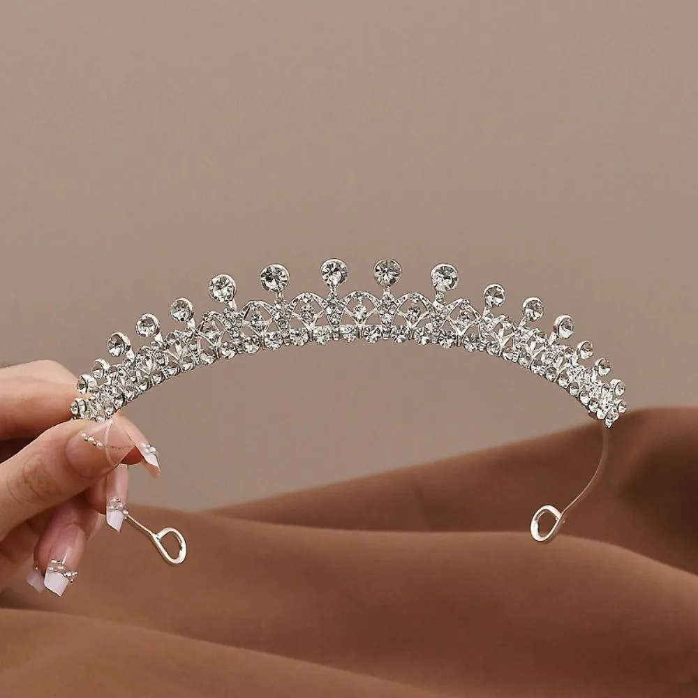 

Fashion Hair Jewelry Crystal Bridal Crown Zircon Shiny Wedding Hair Jewelry Sparkly Luxury Princess Tiara Party