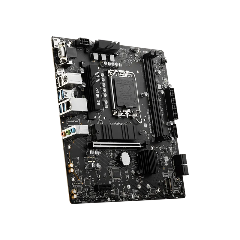 يدعم MSI B760M BOMBER DDR4 الجيل الثاني عشر/13th Intel ®   الأساسية، بنتيوم ®   الذهب وسيليرون ®   المعالجات في اللوحة الأم LGA 1700