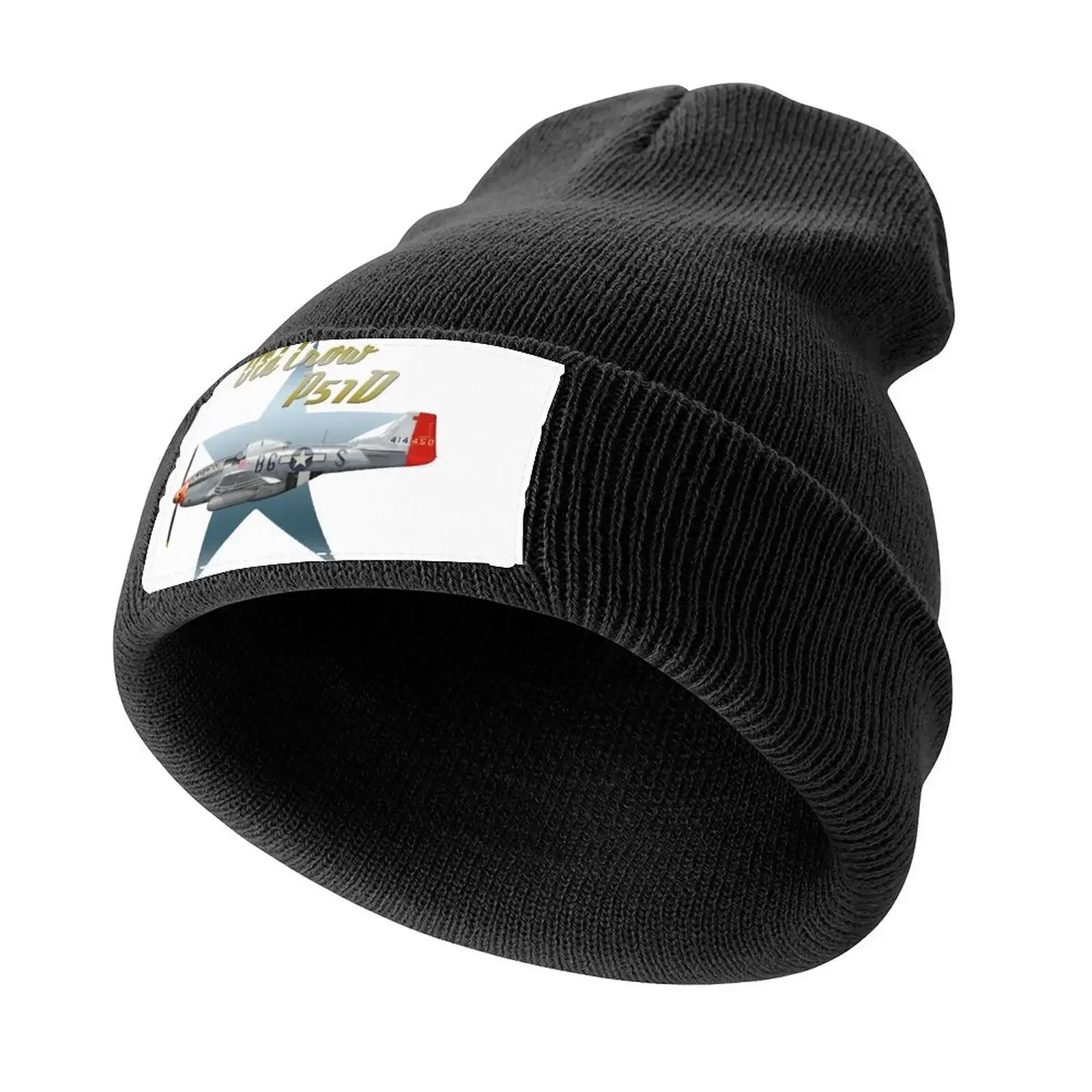 

P51D Old Crow Knitted Cap Rave Christmas Hat Wild Ball Hat Hip Hop Male Women's