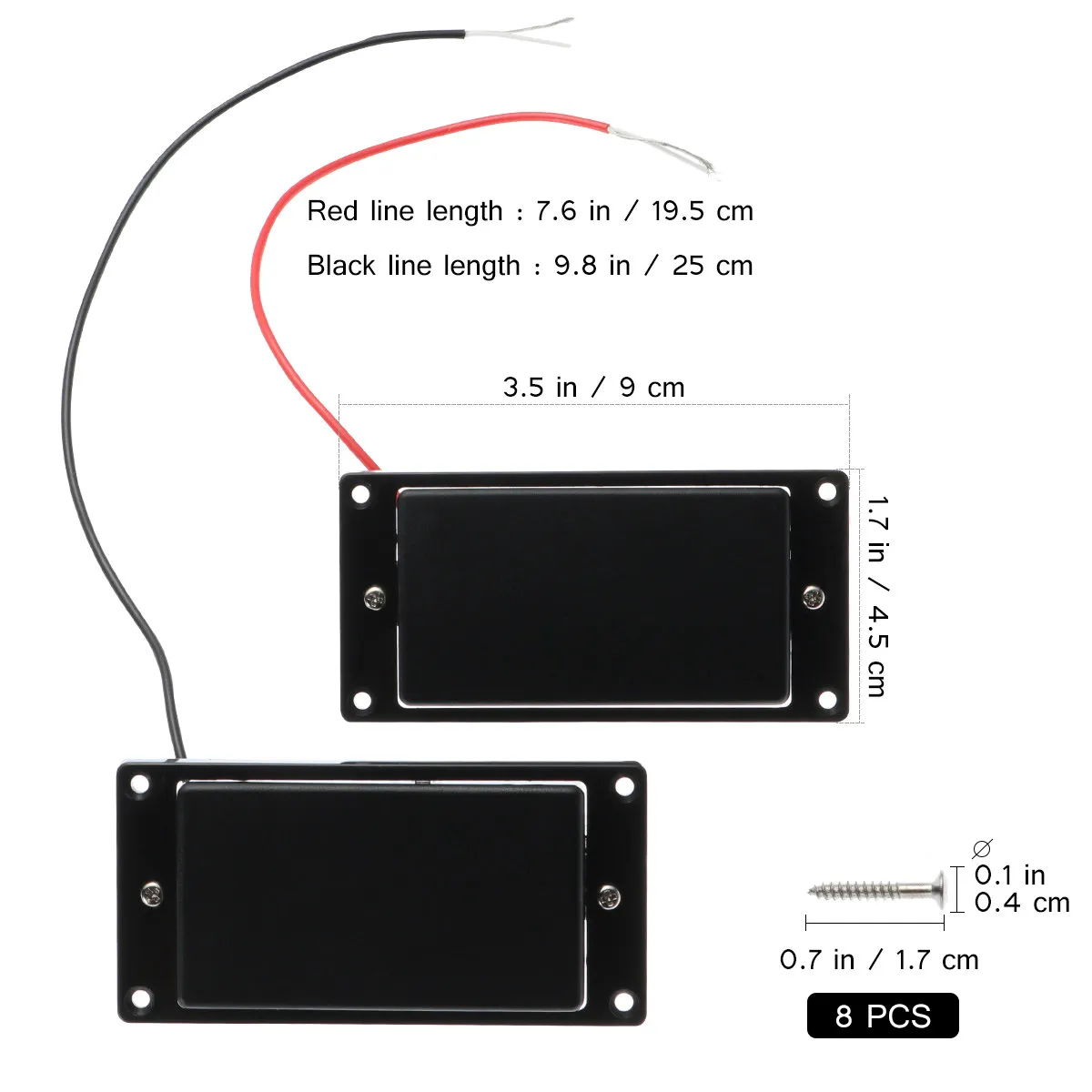 2Pcs Electric Guitar Humbucker Pickups Sealed Professional Replacement Set Classic Warm Sound Higher Output Humbucker Pickups view 6