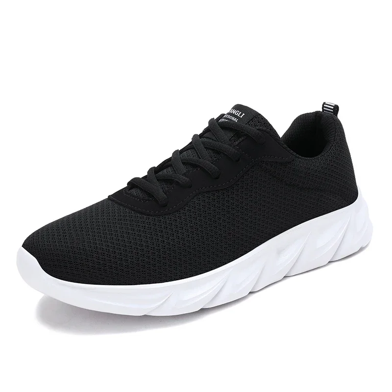 Mens Running Elatic Sneakers Lightweight Breathable Flying Weaving Gym Shoes Casual Shoes