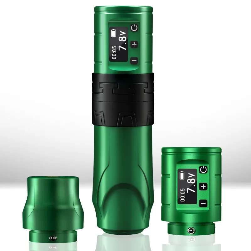 Wireless Tattoo Pen Dual Battery Rotary Machine Liner Shader All-in-One Kit Rechargeable Professional PMU Set Portable