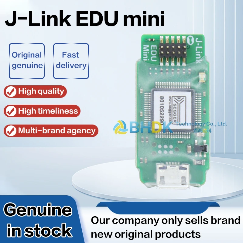 For J-Link EDU mini SEGGER USB SWD JTAG Debug Probe For ARM RISC-V MCU Educational Debug Programmer