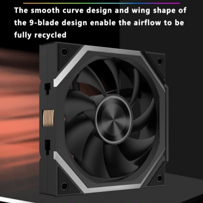 ICE Whale WX-3 Wireless Splicing Fan ARGB Air-Cooled Cooling Accessories 1600RPM 12CM Chassis Fan image 2
