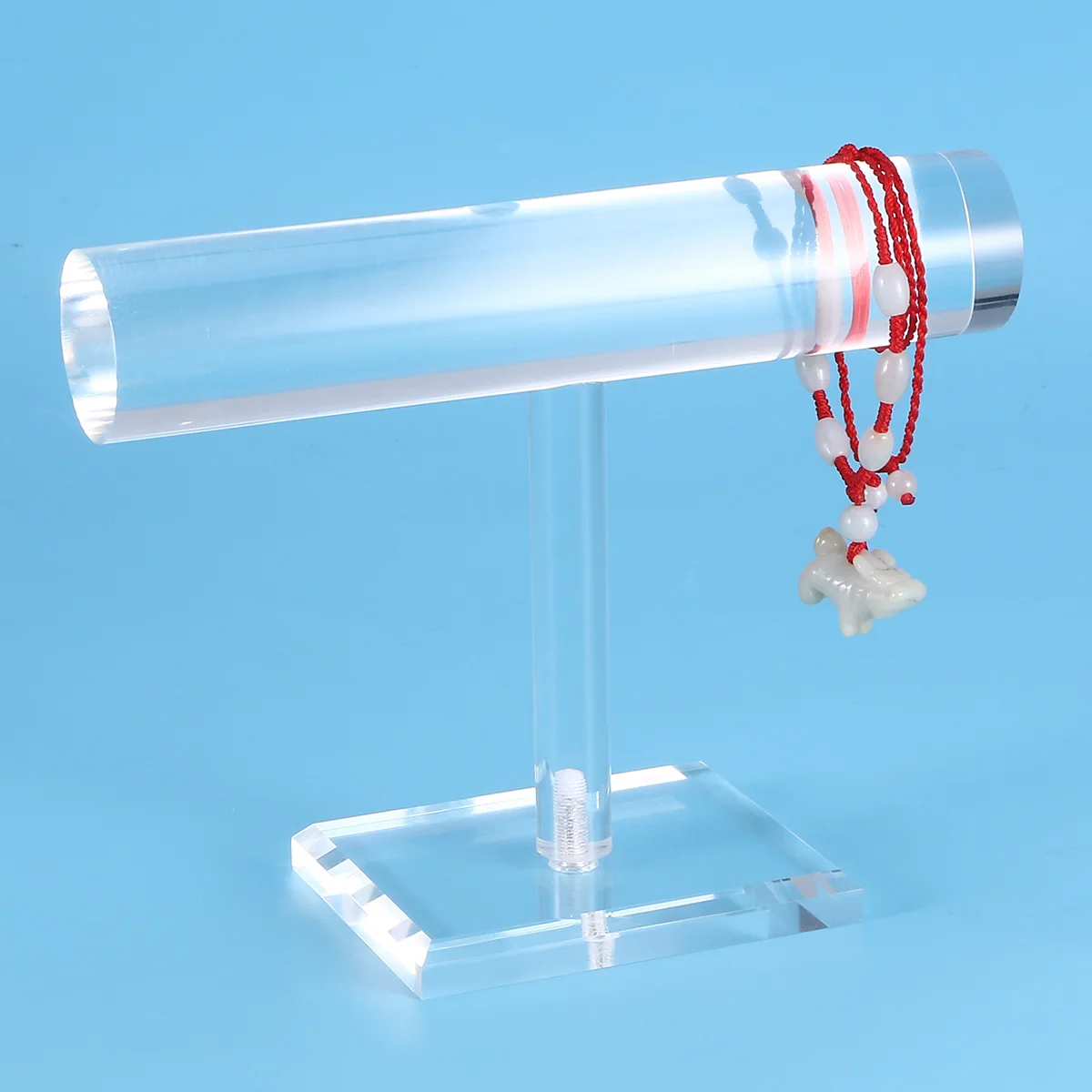 

Portable Clear Solid Acrylic Single Layer Jewelry Bracelet Bangle Watch Desktop Display Stand Rack Holder Organizer