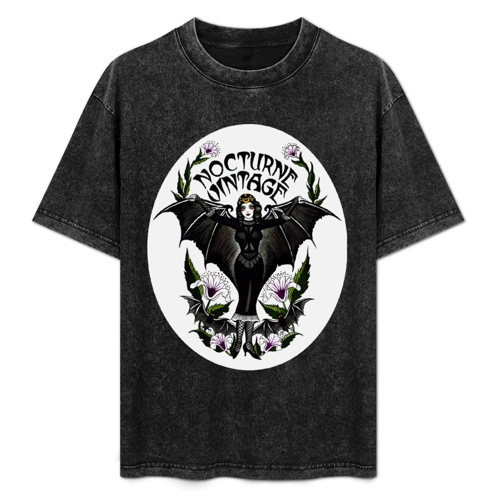 

Nocturne Vintage T-Shirt Casual Loose Fit Short Sleeve T-Shirt