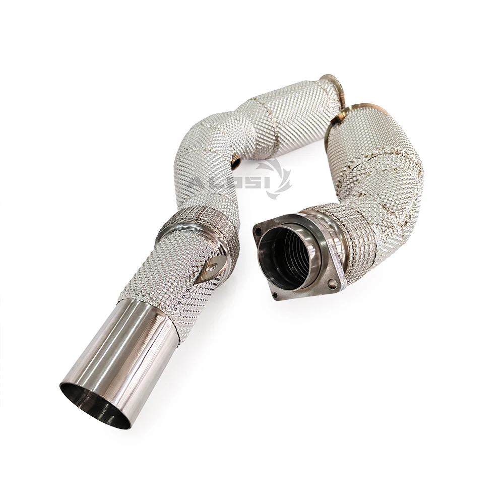 

Подходит для BMW M3 M4 F80 F82 3.0T 2014-2019, высокопроизводительная выхлопная труба даунпайпа