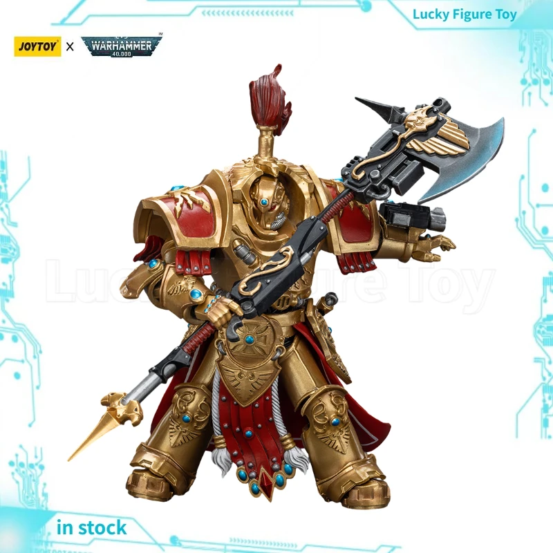 【الأصلي】مصفور الحرب 40K 1/18 شخصيات الحركة Adeptus Custodes Allarus Custodian مع لعبة مجسمة فأس كاستلان #5