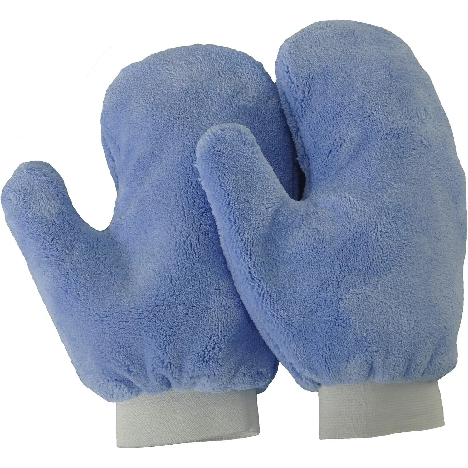 

Microfiber Terry Weave Dusting & Polishing Mitt, Lint-Free Scratch-Free Ultra-Soft for Home Cleaning Auto Detailing, 2-Pack
