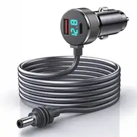 Mini Cable Starlink 3 en 1, puertos USB C/USB A de carga de alta velocidad de 3M/5M, mini cargador de coche Starlink de 12-24V a Cable CC resistente al agua