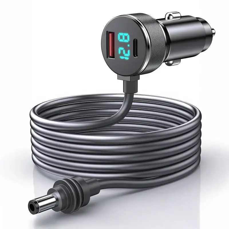 3-in-1 Starlink Mini Cable 3M/5M High Speed Charging USB C/USB A Ports,12-24V Starlink mini car Charger to DC Cable Waterproof