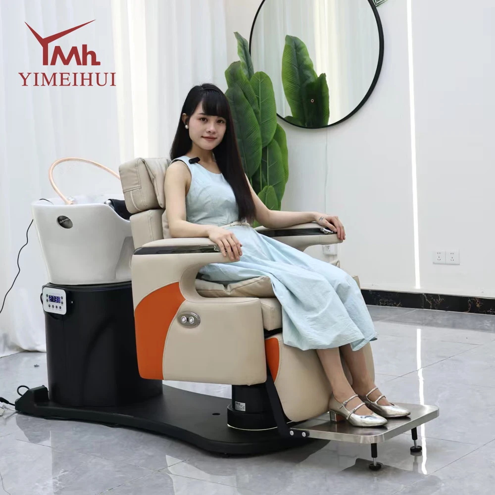 Multifunctional Beauty Salon Shampoo Water Therapy Head Spa Chairs Rotating Reclining Massage Shampoo Chairs