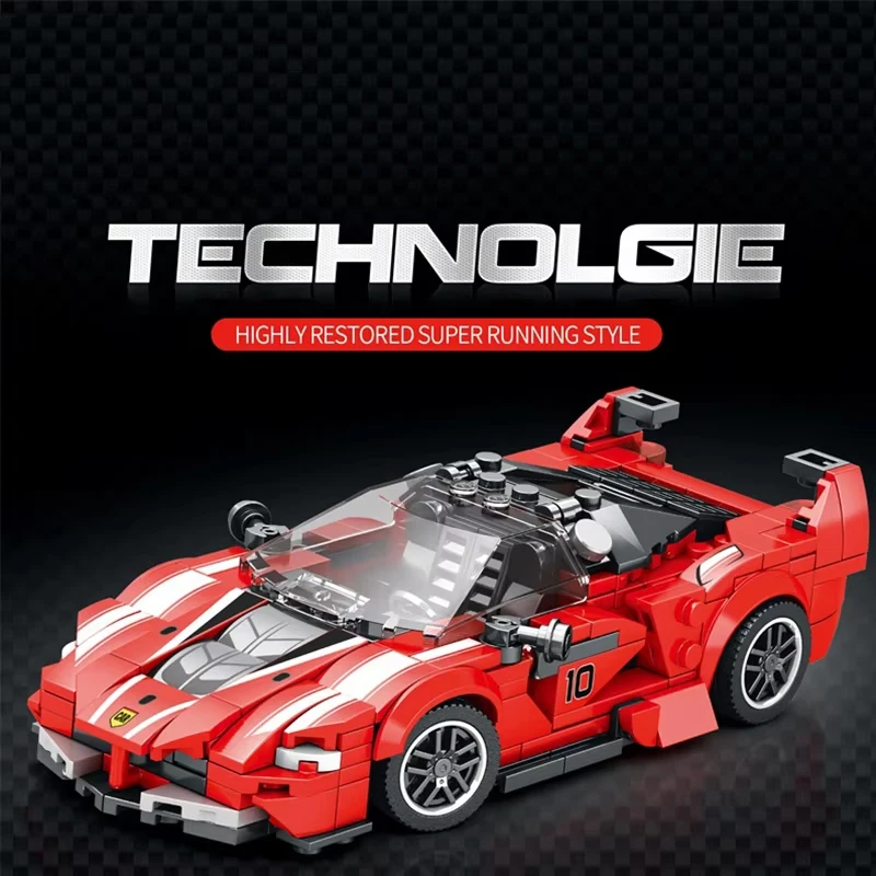 

360PCS Sports Car Model Building Blocks City Classic Speed Vehicle Bricks Toys Desktop Ornaments Kids DIY Toys Holiday Gifts
