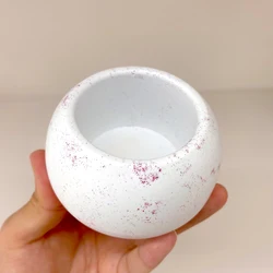 Concrete Candle Jar Silicone Mold DIY Round Succulent Flower Pot Plaster Epoxy Resin Storage Box Craft Molds Home Decor Supplies