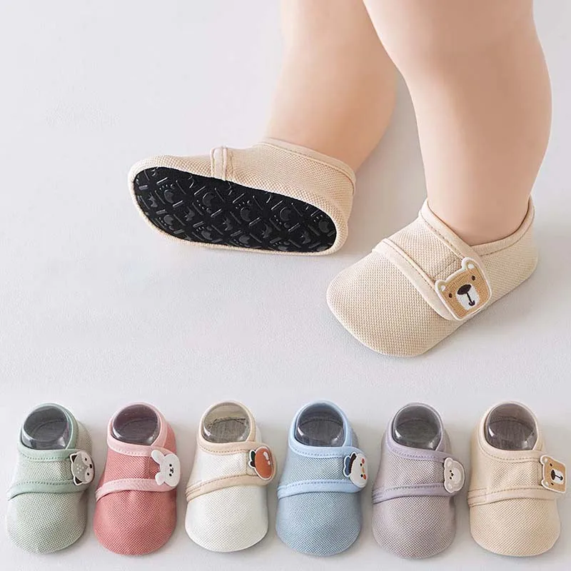 2024 Baby Indoor Floor Socks for Boys Girls Babies Non-slip Toddler Shoes Spring Soft Soled Children's Walking Shoe Sock 1-3 Y