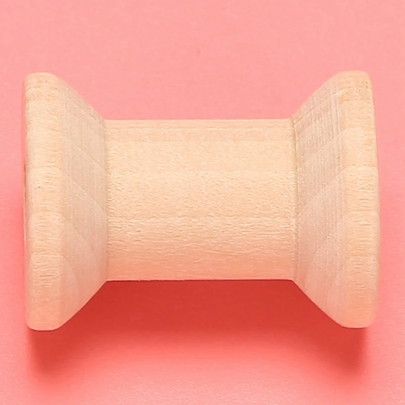 بكرة خيط خشبية فارغة بلون طبيعي ، 29 ، x 23 ، 20 ،