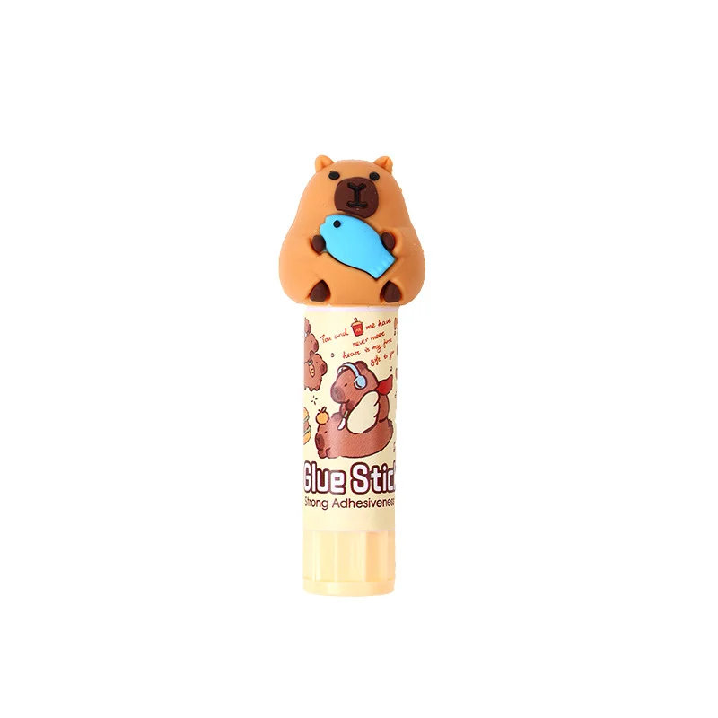 Kawaii Capybara การ์ตูน Solid กาว Super Strong กาวกาวน่ารักนักเรียนกาว Stick อุปกรณ์สํานักงานเครื่องเขียนนักเรียน