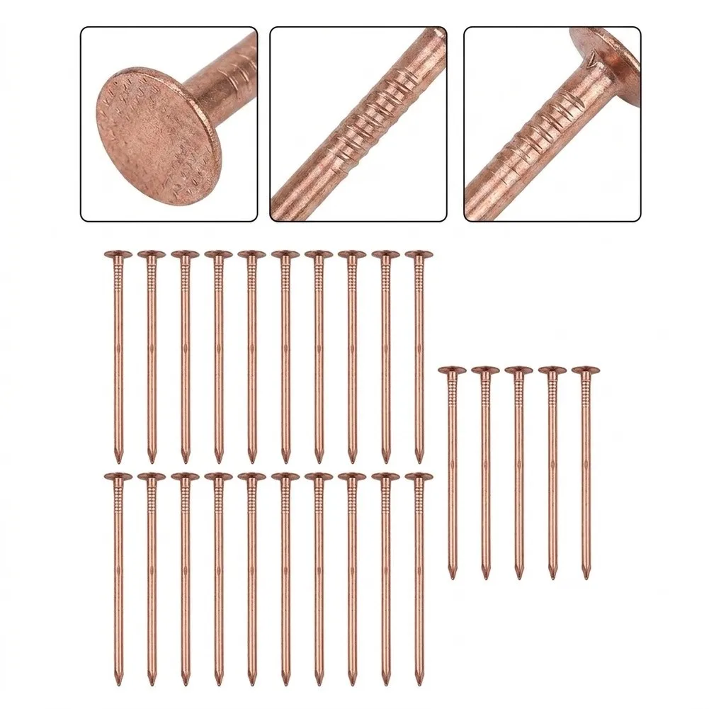 3 inch Solid Copper Nails for Stump Removal and for root Suppression in Yard Maintenance and Forestry Applications
