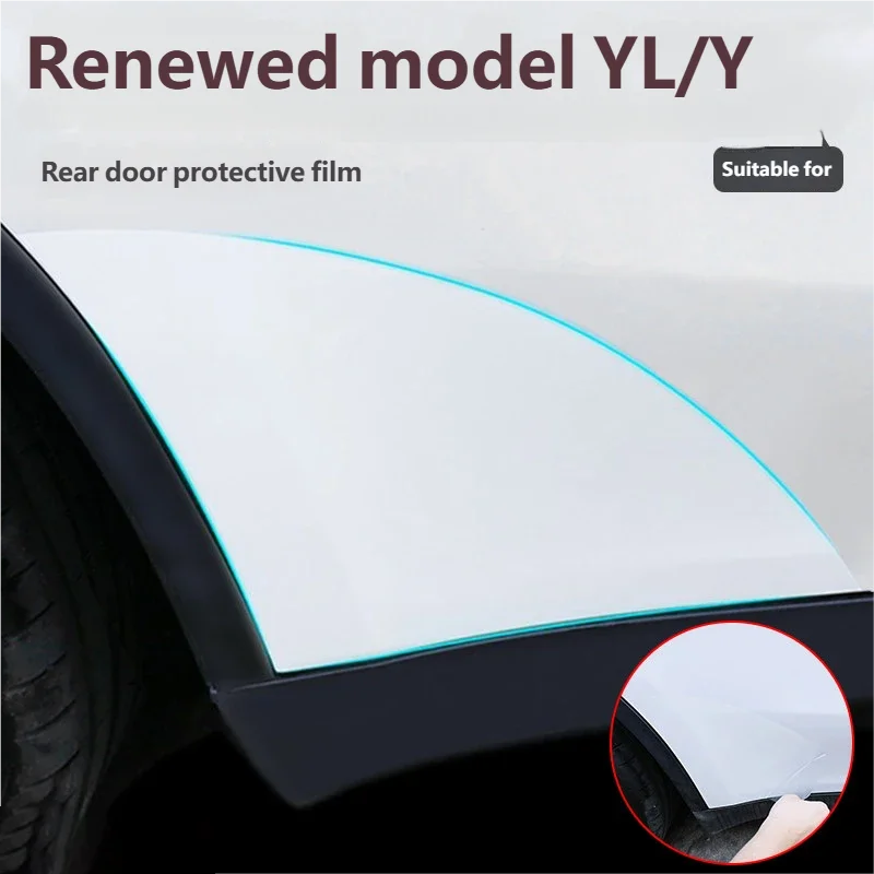 

For Tesla Model YL Y L 2026 Front Door Corner Anti-Scratch Film Rear Door Protective Films Invisible Car Clothing TPU Film