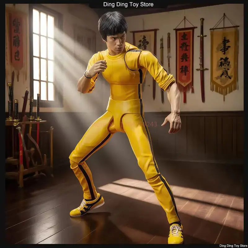 حار بروس لي الكونغفو عمل تمثال مشترك المنقولة جيت كون دو نموذج Gk الشكل الطرفية الجدول هدية مزخرفة #5