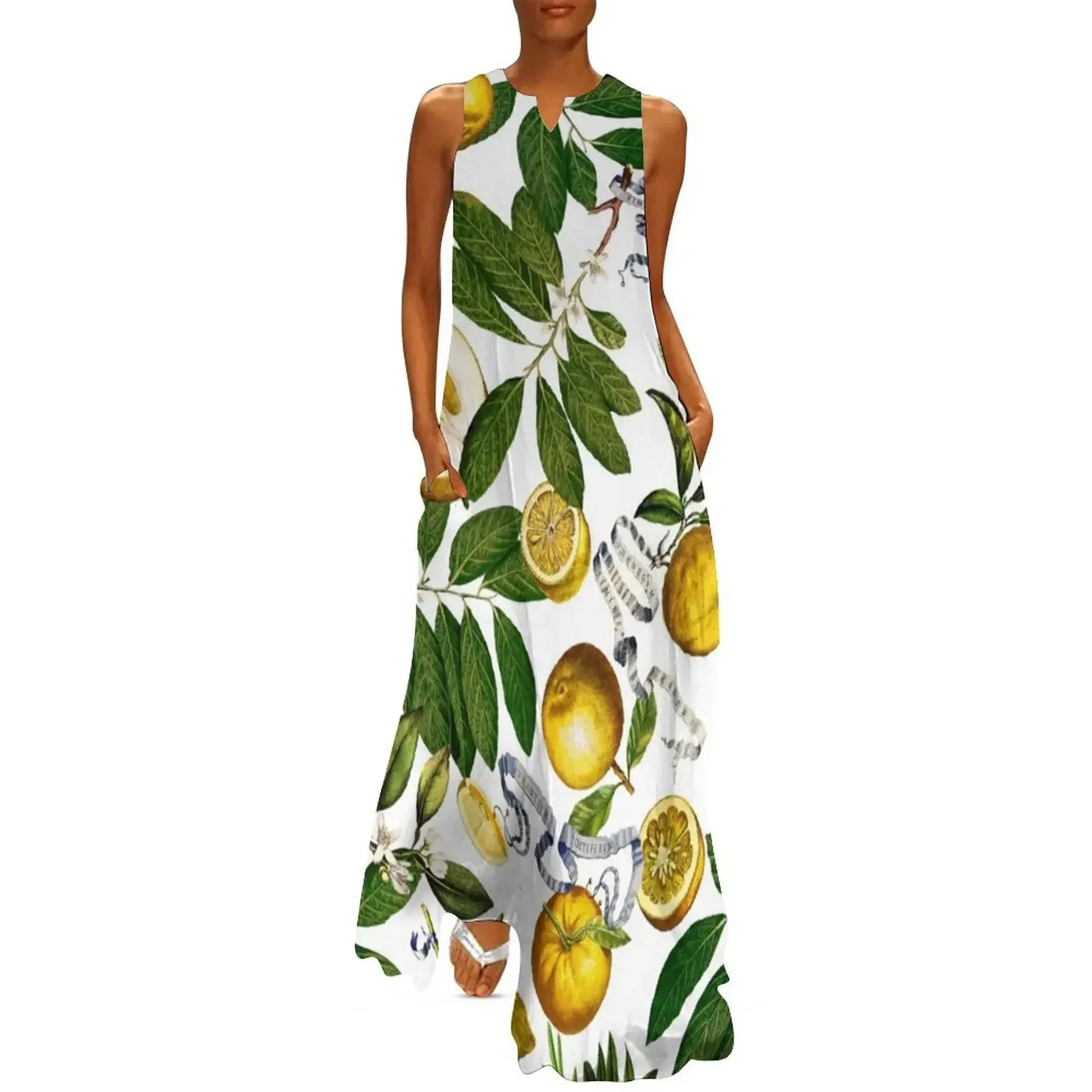 

Lemon Tree - White Long Dress ceremony dresses Dresses Dresses gala dress for women summer Dress