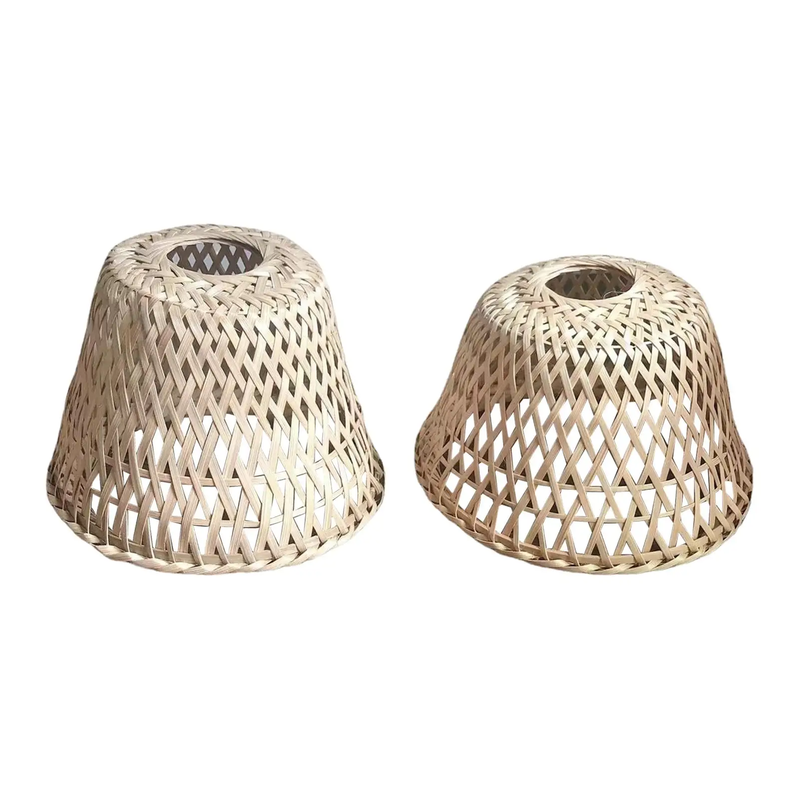 

Retro Style Bamboo Weave Hanging Lamp Shade for Kitchen Bedroom Ceiling Lantern