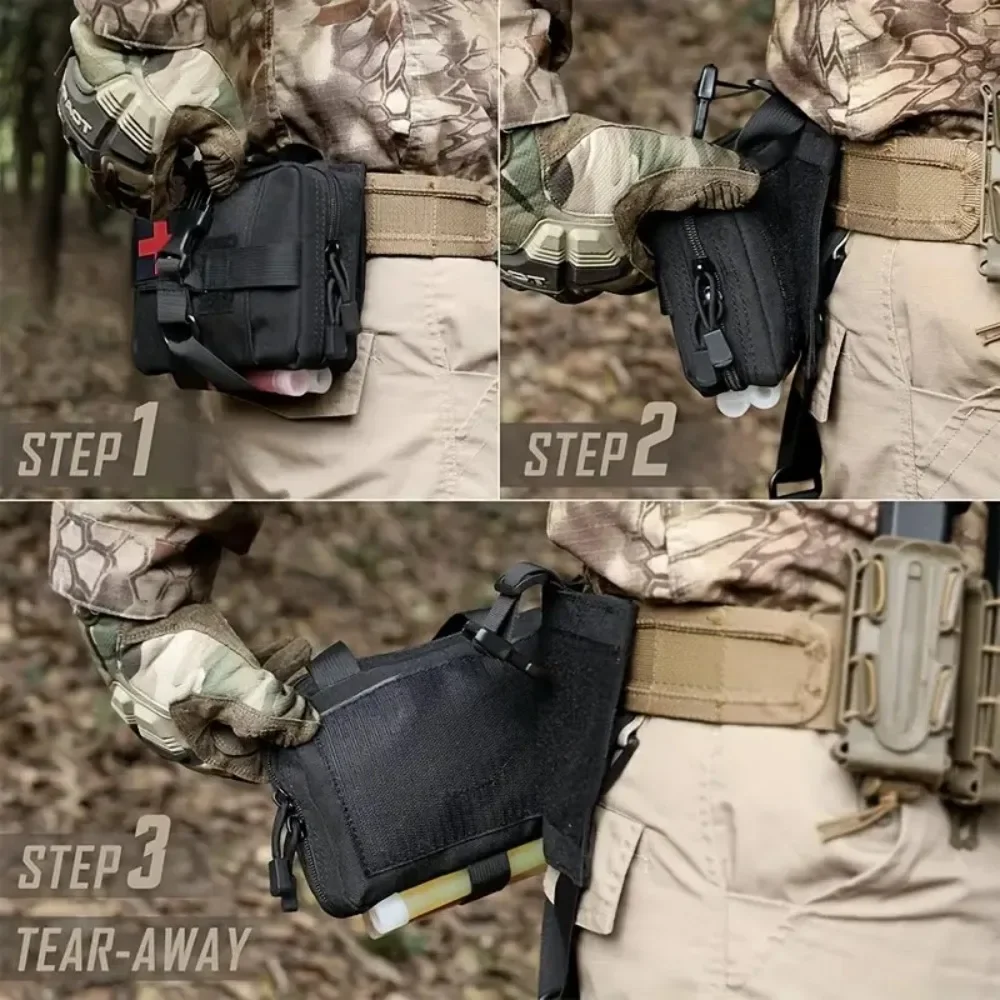 First Aid Bag Upgrade Tactical EMT Pouch Rip Away Molle Medical Bag IFAK Tear-Away Travel Outdoor Hiking Mergency Survival Kit