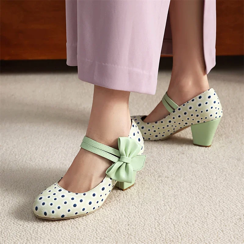 YQBTDL 2025 الأميرة مضخات الحلو فراشة عقدة 6.5 سنتيمتر عالية الكعب للمدرسة أحذية حفلات الزفاف الفتيات 7 9 10 12 14 15 16 18