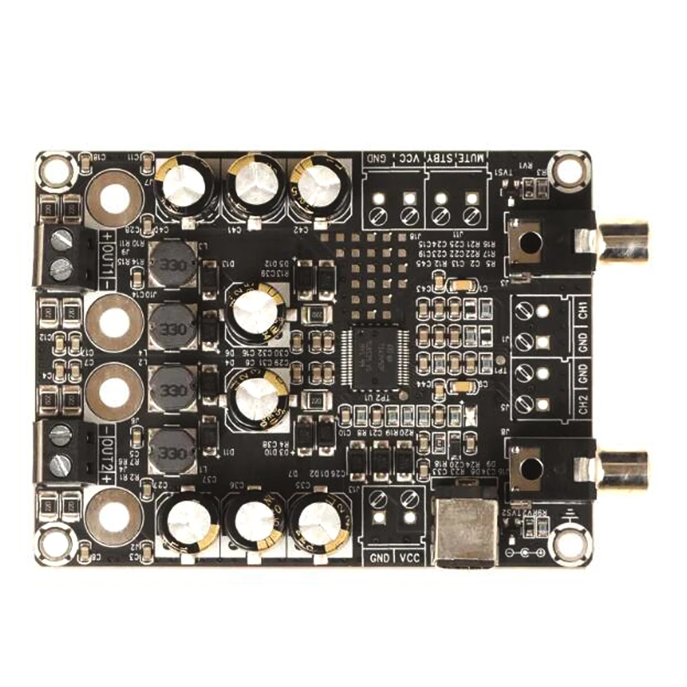 TDA7492P 2x25W Dual Channel D-Class Digital Audio Amplifier Board Subway Station Swipe Card Machine Amplifier Board