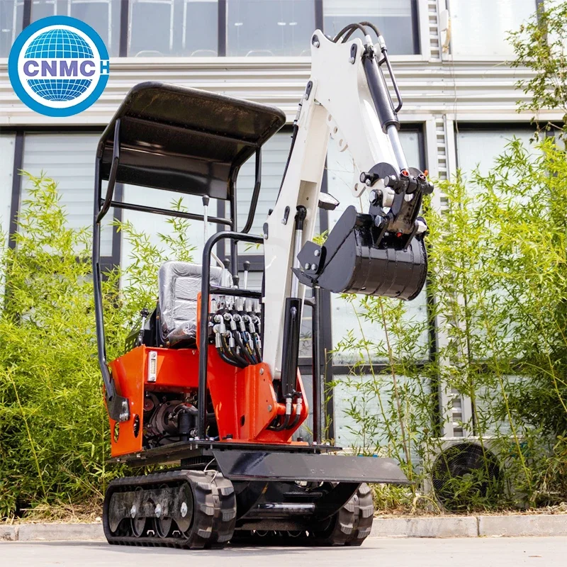 

CNMC 0.8 Ton Mini Excavator Loader Kubota Multifunctional Easy To Operate Compact Type Farms Gardens Made In China