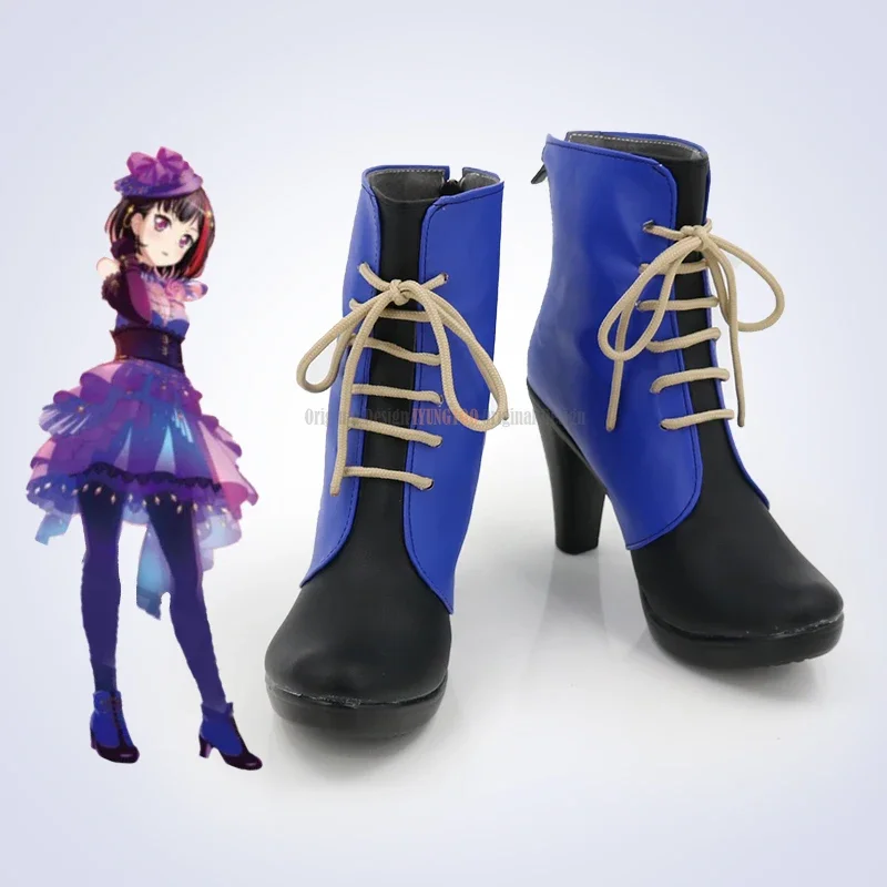 

BanG Dream! Mitake Ran Anime Characters Shoe Cosplay Shoes Boots Party Costume Prop