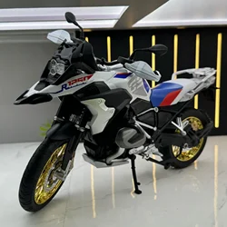 1:9 BMW R1250 GS Water Bird Adventure Alloy Diecast Metal Model Motorcycle Sound & Light Model Toys Gifts With Boy Children M53