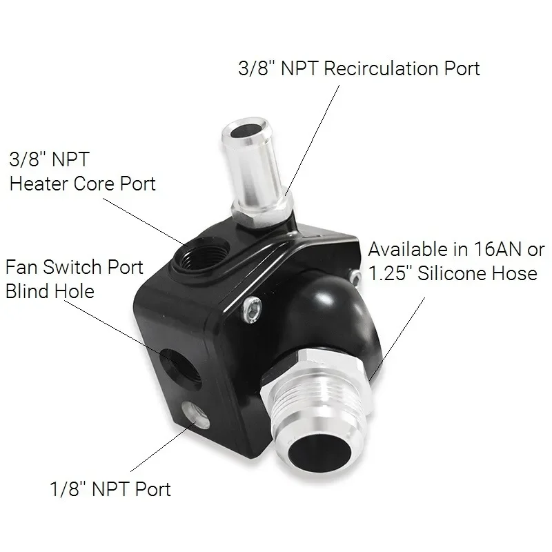 Cooling Components k swap parts swivel neck thermostat housing v2 for honda K series K20 K24 radiator hose YX02914